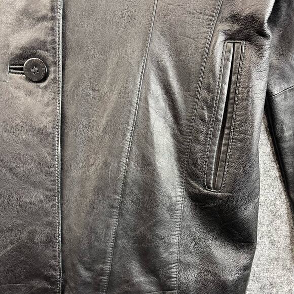Pelle Studio Leather Jacket Women Size Large Black - Picture 5 of 12